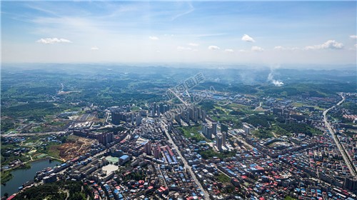 隆回城东看隆回全景