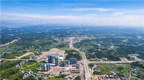 隆回城东看隆回全景