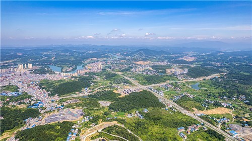 隆回城东看隆回全景