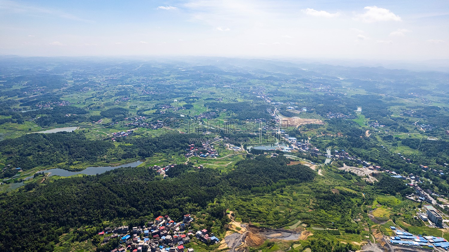 隆回城东看隆回全景