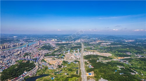 隆回城东看隆回全景