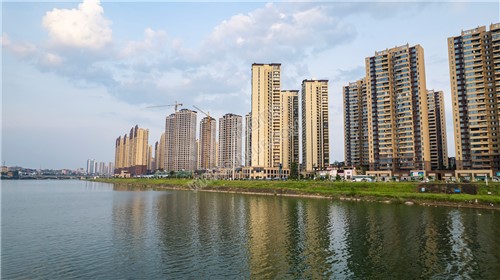 隆回夕阳，赧水河畔的县城风景