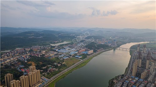 隆回夕阳，赧水河畔的县城风景