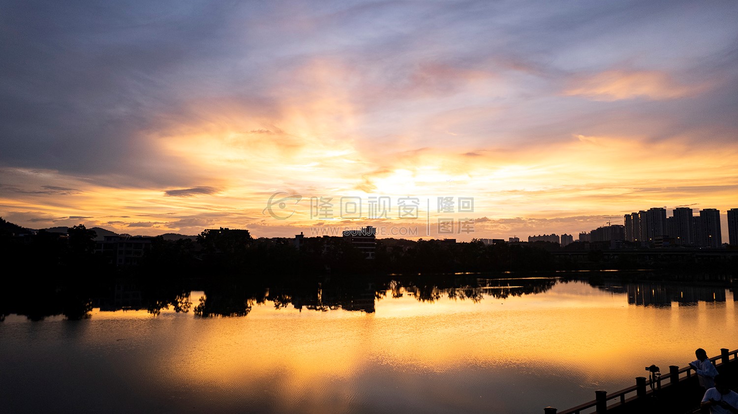 隆回三桥周边的夕阳美景