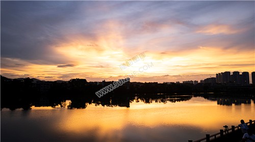隆回三桥周边的夕阳美景