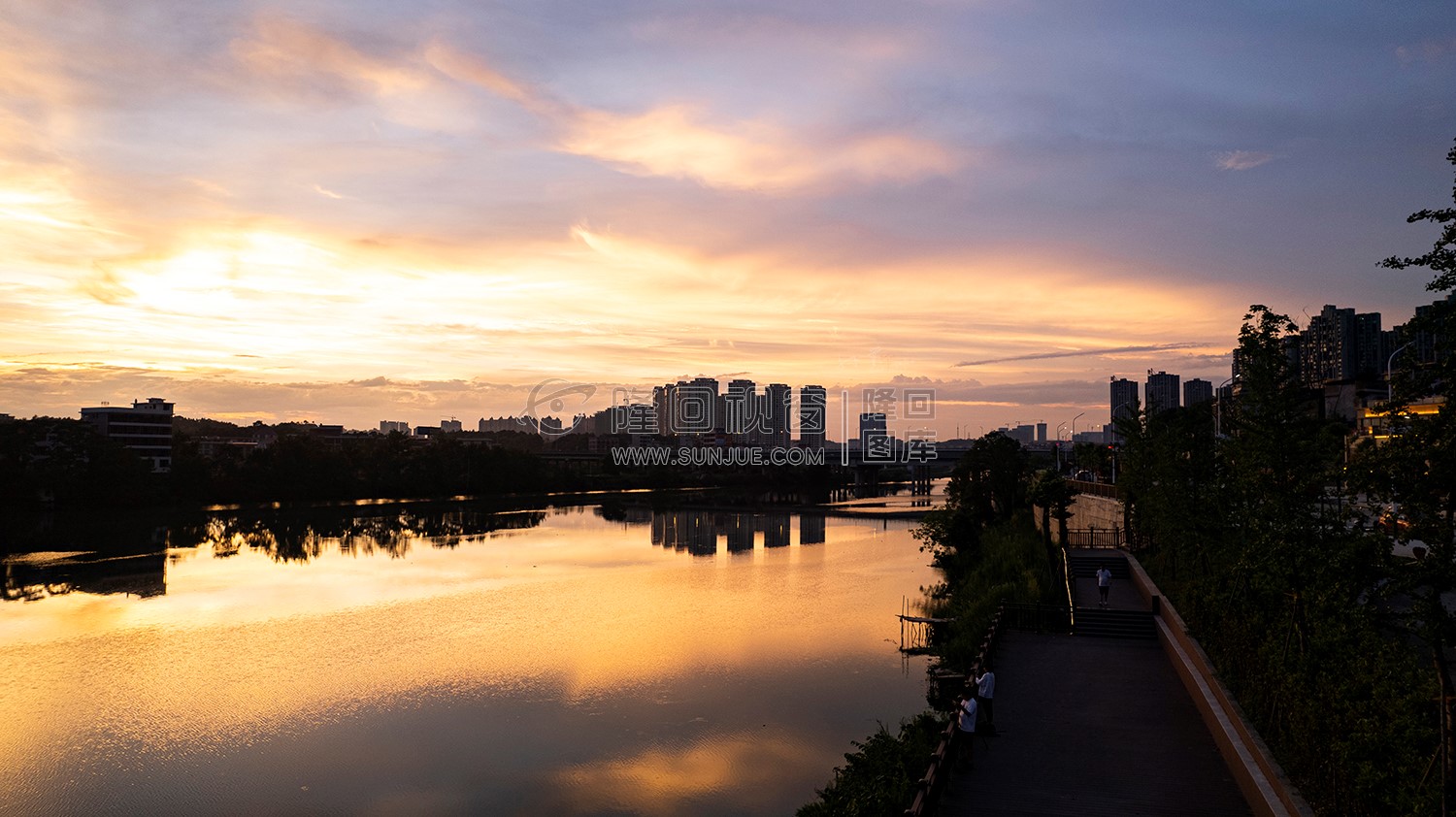 隆回三桥周边的夕阳美景