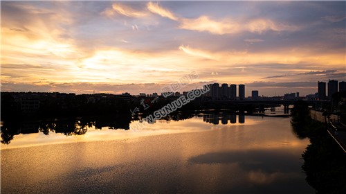 隆回三桥周边的夕阳美景