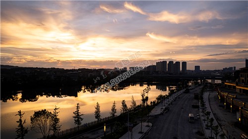 隆回三桥周边的夕阳美景