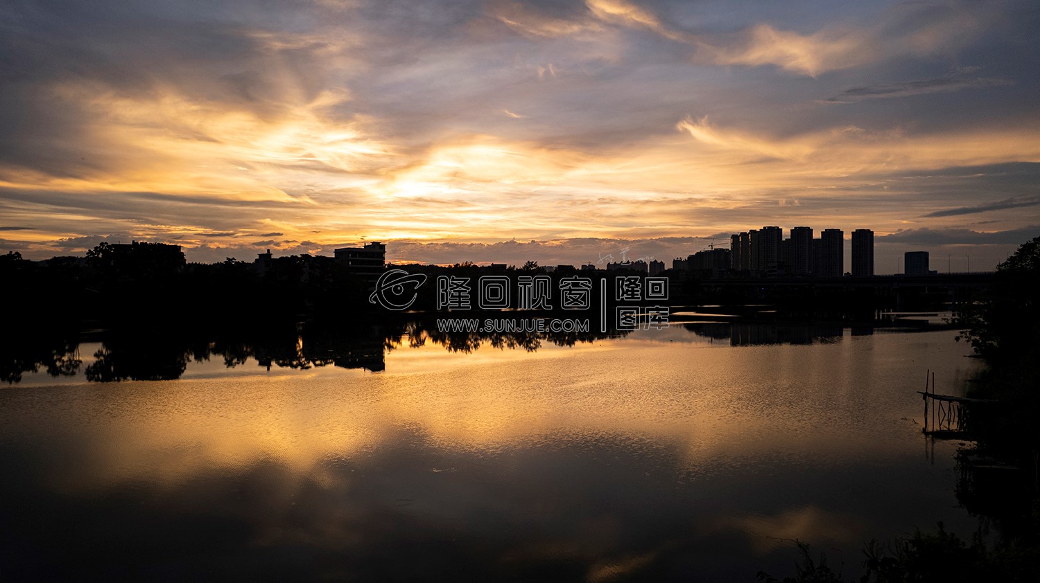 隆回三桥周边的夕阳美景