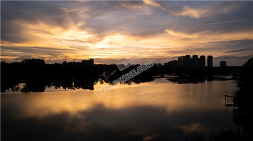 隆回三桥周边的夕阳美景