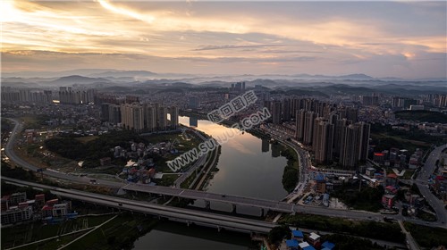 隆回三桥周边的夕阳美景