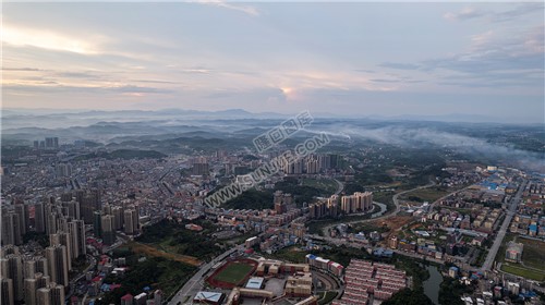 隆回三桥周边的夕阳美景