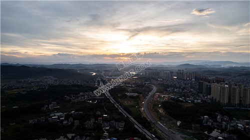隆回三桥周边的夕阳美景