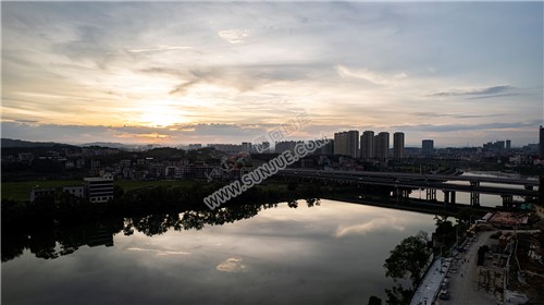 隆回三桥周边的夕阳美景