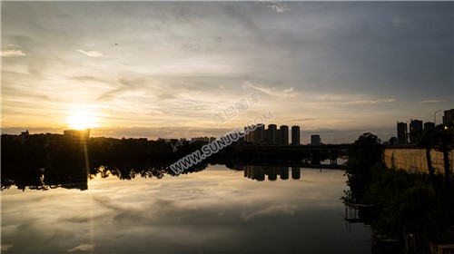 隆回三桥周边的夕阳美景