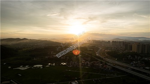 隆回三桥周边的夕阳美景