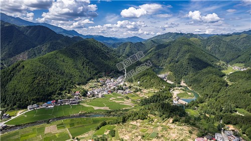 隆回苏河村，千亩稻田连片，木瓜山水流入