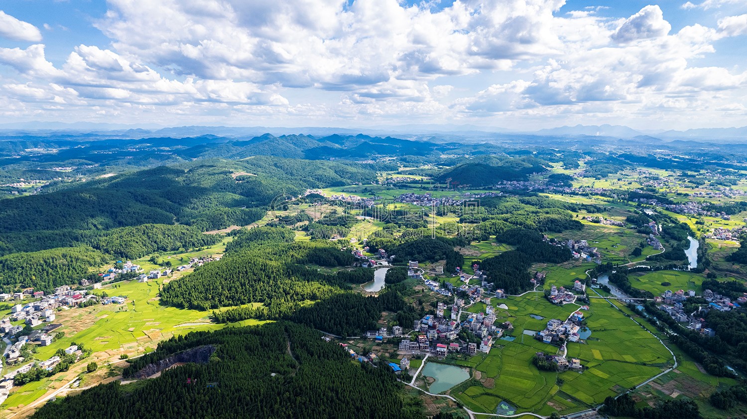 隆回西洋江镇夏日风光