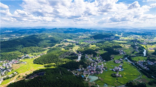 隆回西洋江镇夏日风光