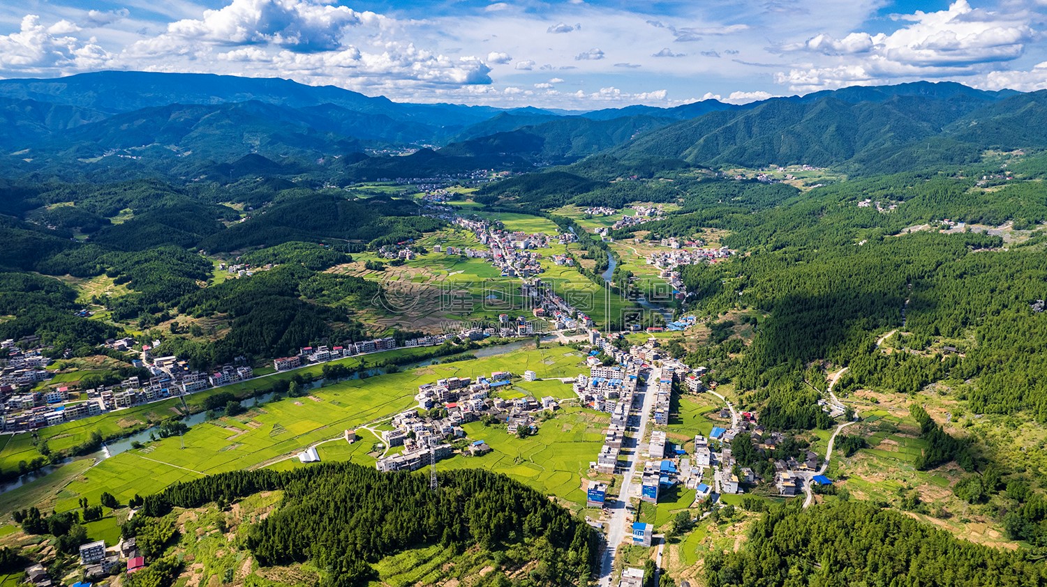 隆回西洋江镇夏日风光