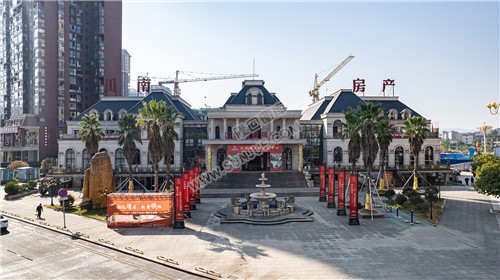 隆回城南巴黎新城沿河风光航拍