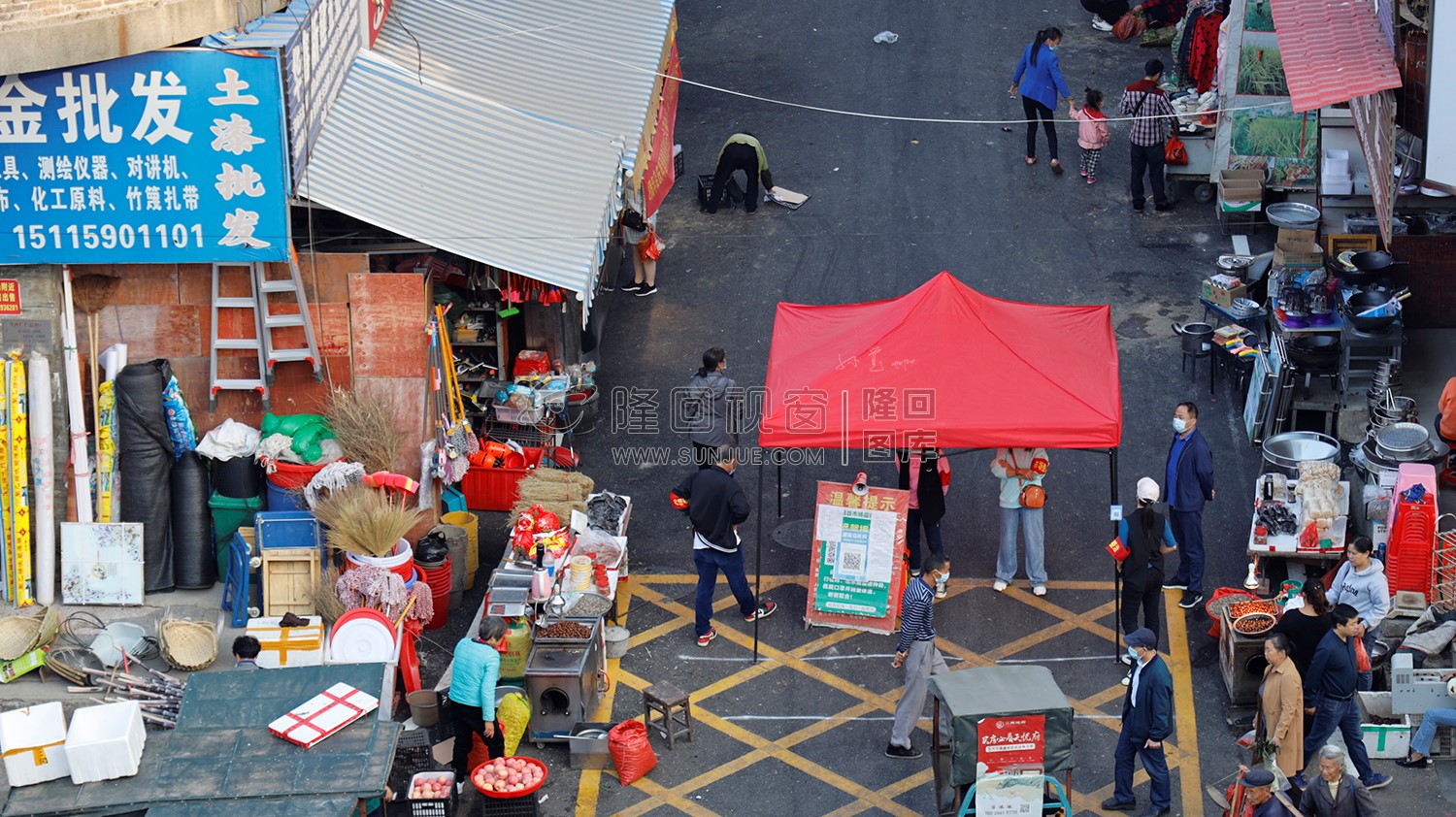 隆回农贸市场的清晨