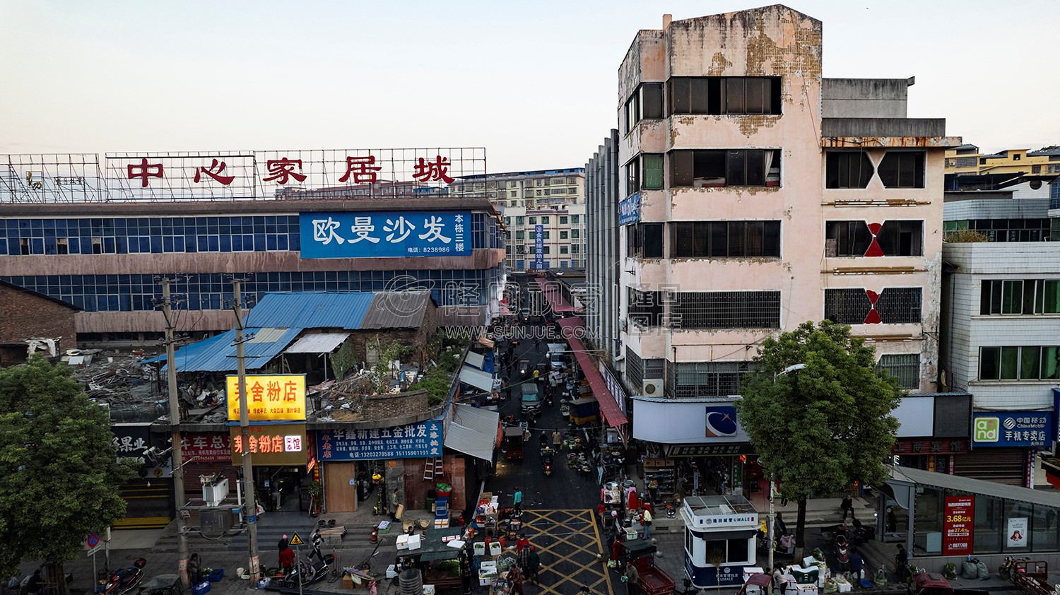 隆回农贸市场的清晨