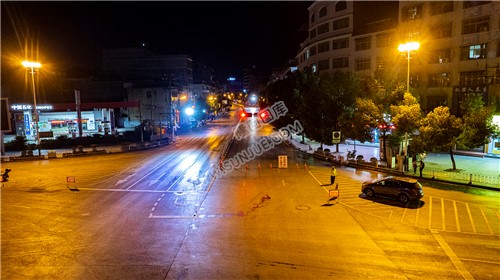 隆回封城第一天当晚县城各地交通情况