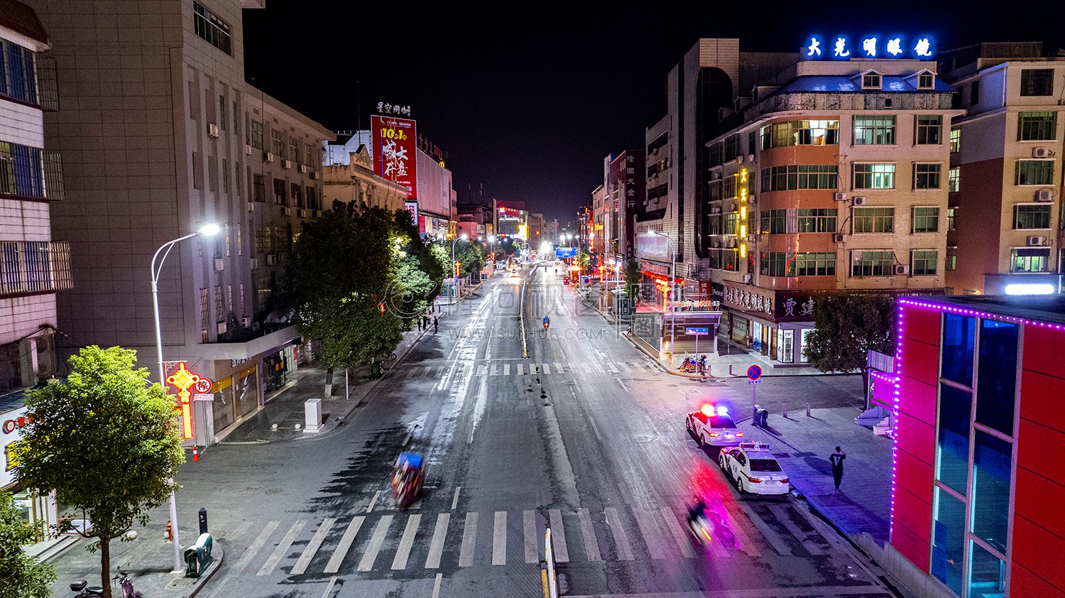 隆回封城第一天当晚县城各地交通情况