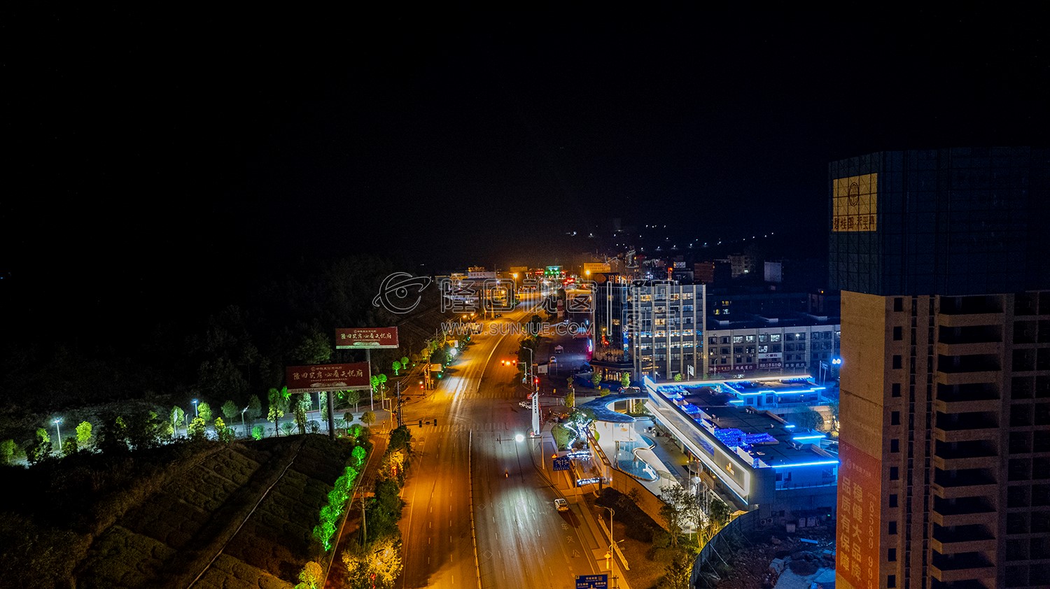 隆回封城第一天当晚县城各地交通情况