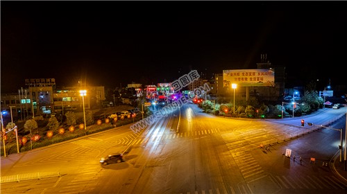 隆回封城第一天当晚县城各地交通情况