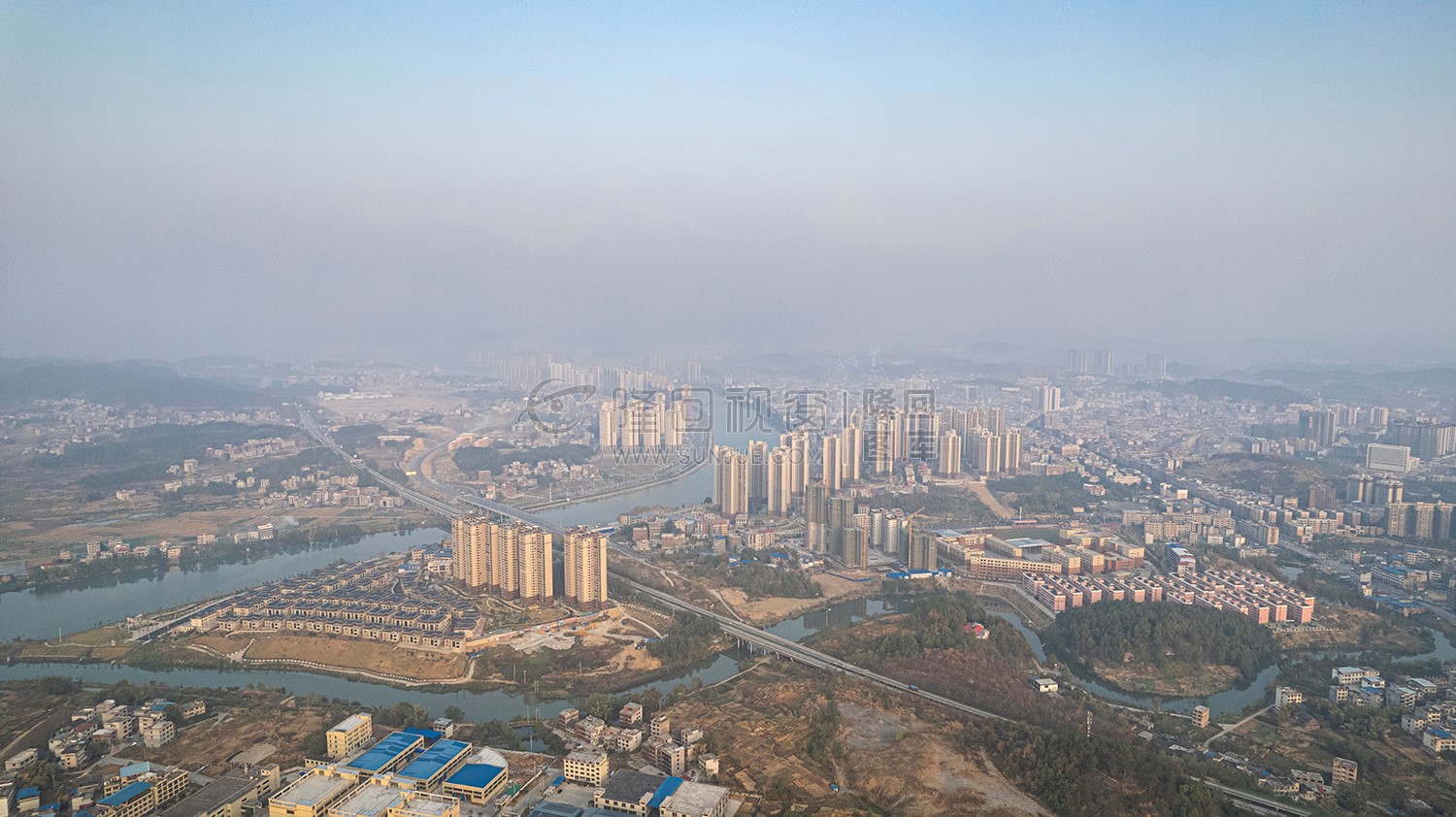 隆回封城第七天，县城各处航拍