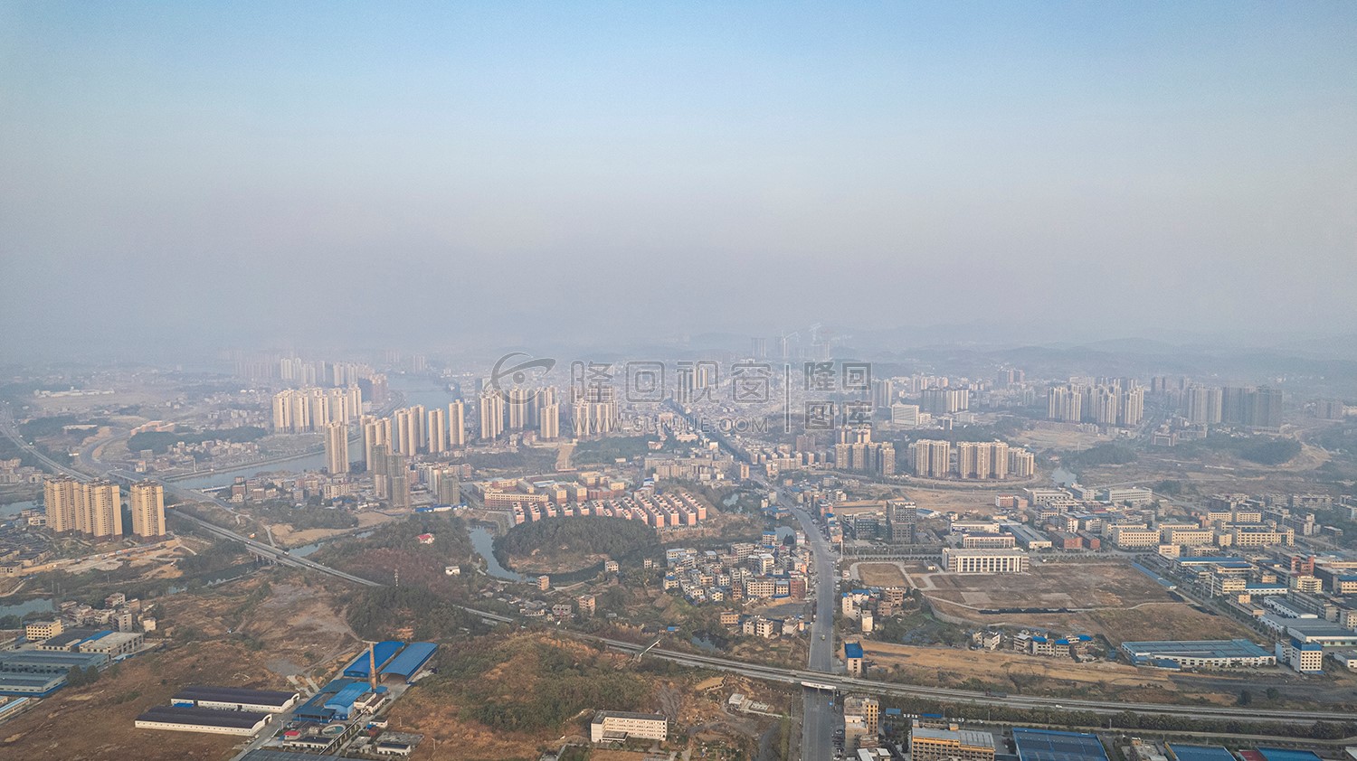 隆回封城第七天，县城各处航拍