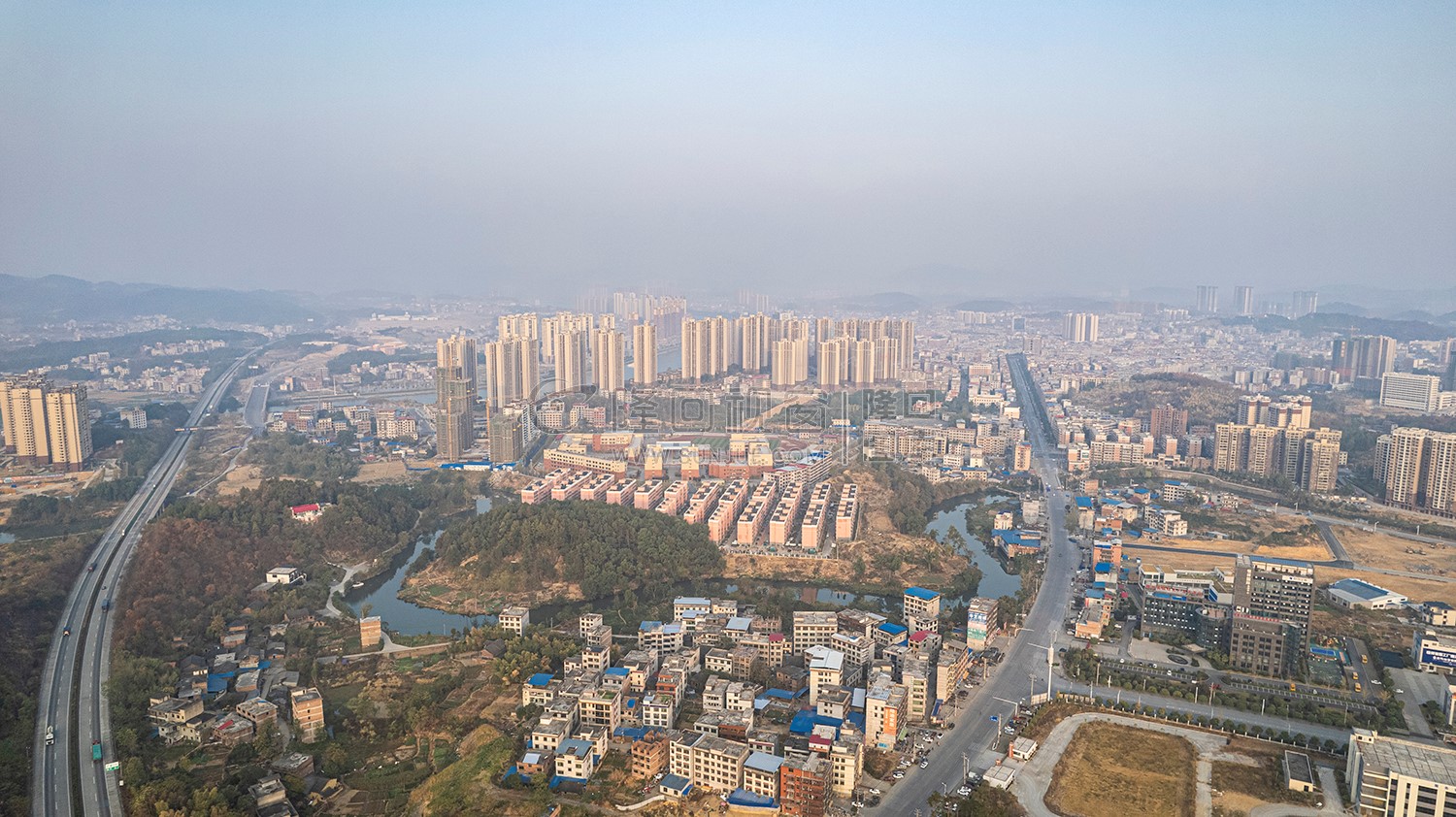 隆回封城第七天，县城各处航拍