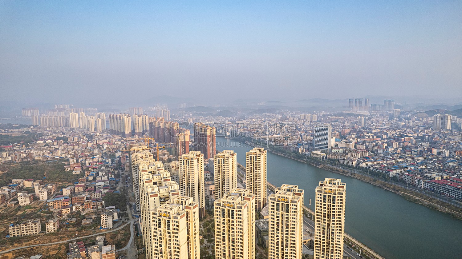 隆回封城第七天，县城各处航拍