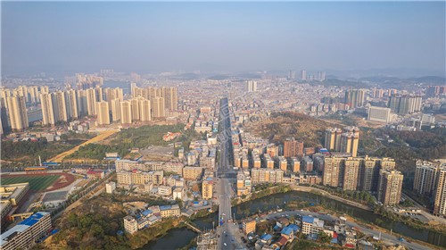 隆回封城第七天，县城各处航拍