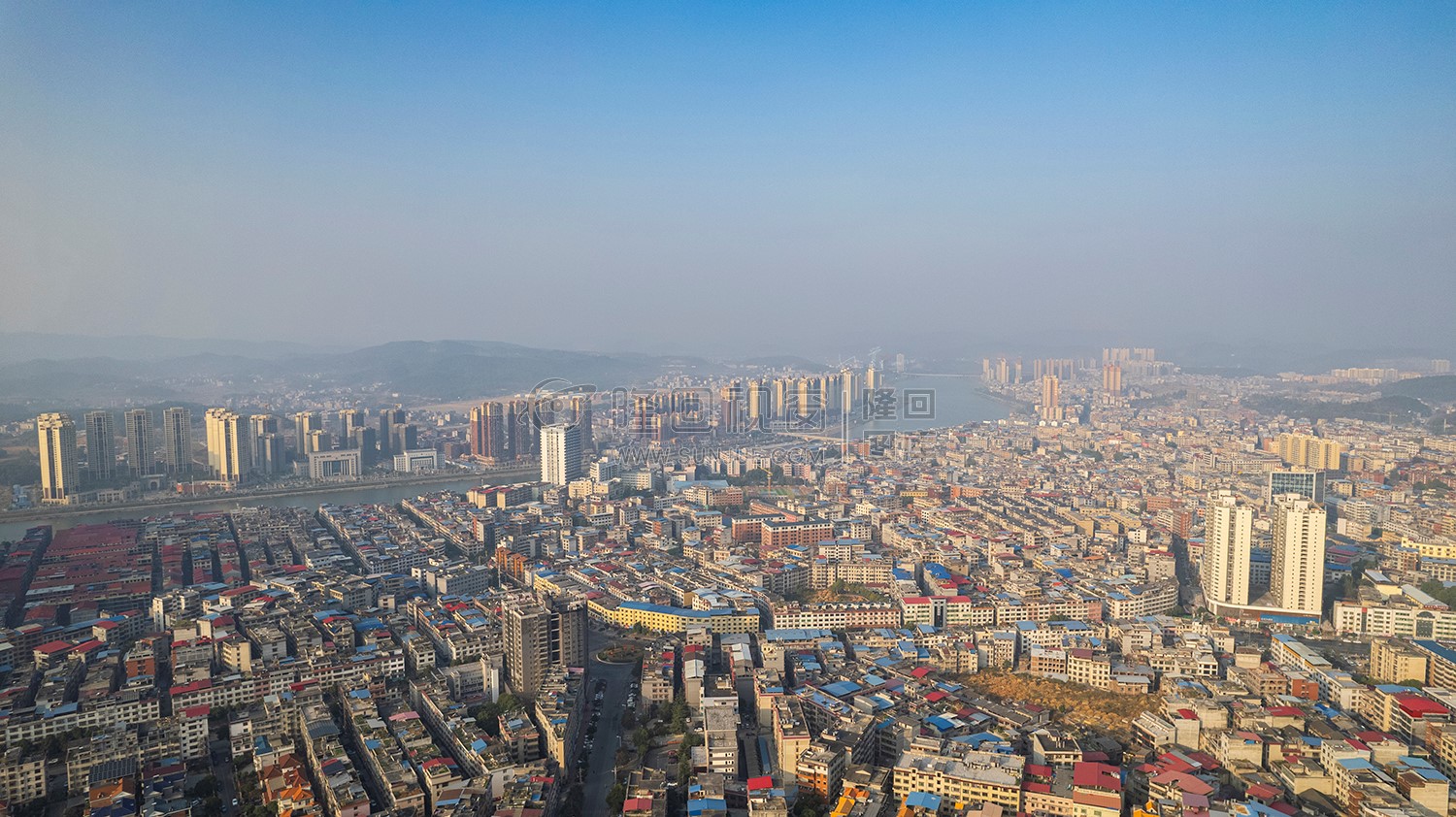 隆回封城第七天，县城各处航拍