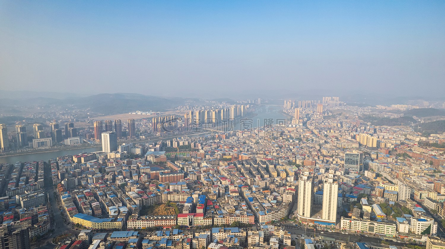 隆回封城第七天，县城各处航拍