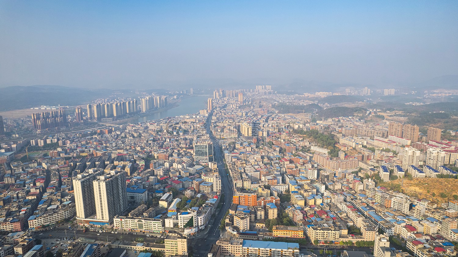 隆回封城第七天，县城各处航拍