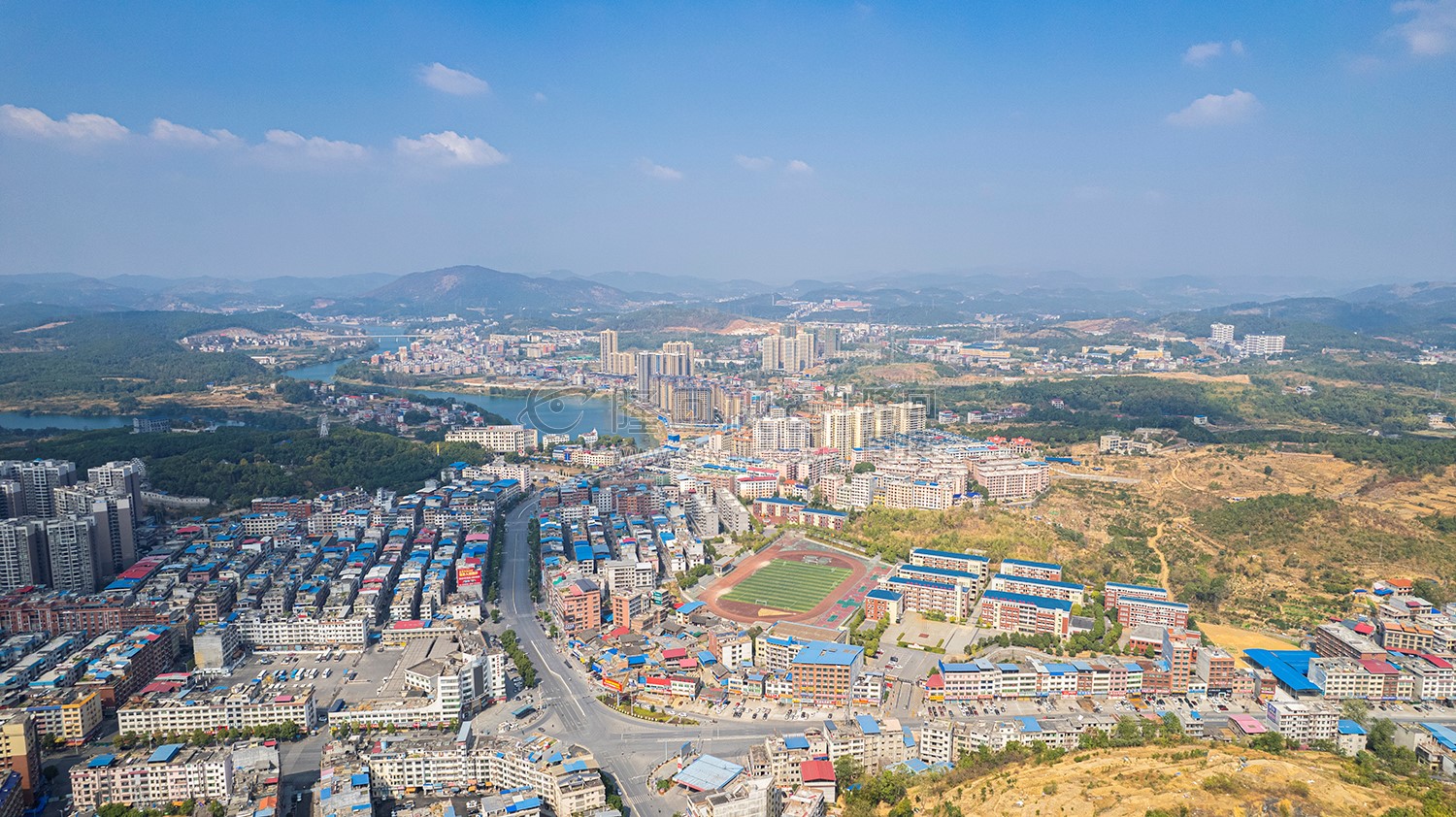 隆回封城第八天，县城各处航拍