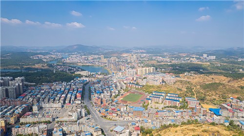 隆回封城第八天，县城各处航拍