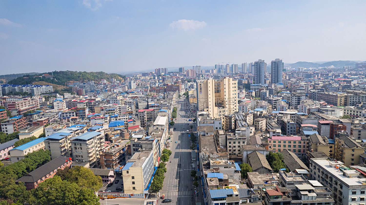 隆回封城第八天，县城各处航拍