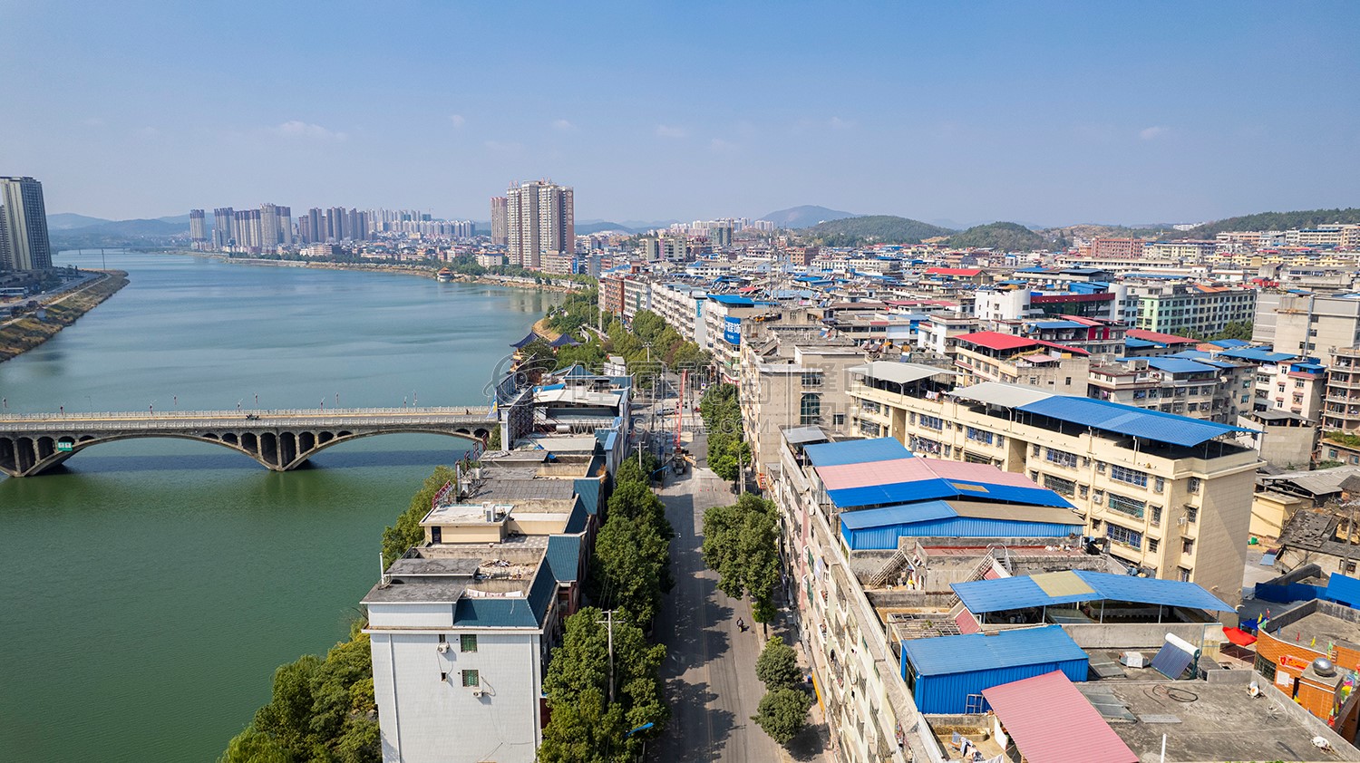 隆回封城第八天，县城各处航拍