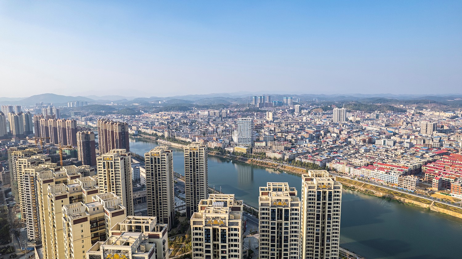 隆回封城第八天，县城各处航拍