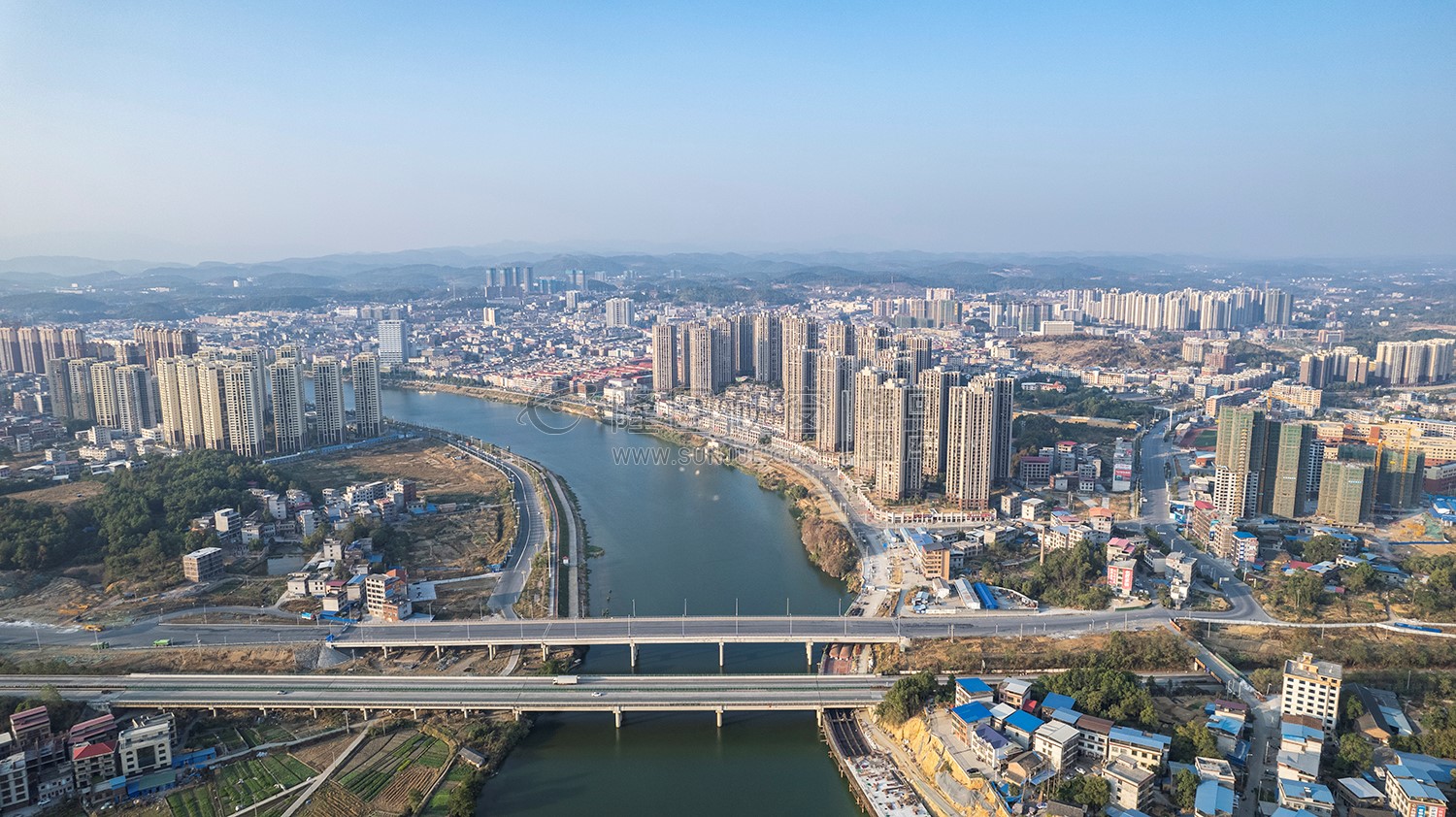 隆回封城第八天，县城各处航拍