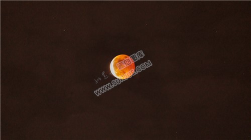 隆回血月，红色月亮，难得一见的天文奇观