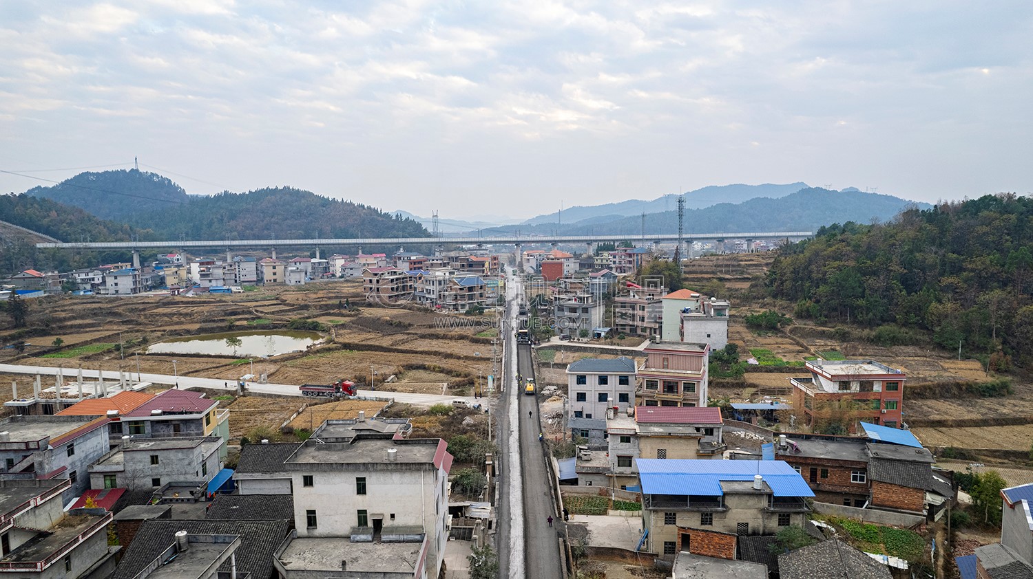 隆回南麻公路修建中
