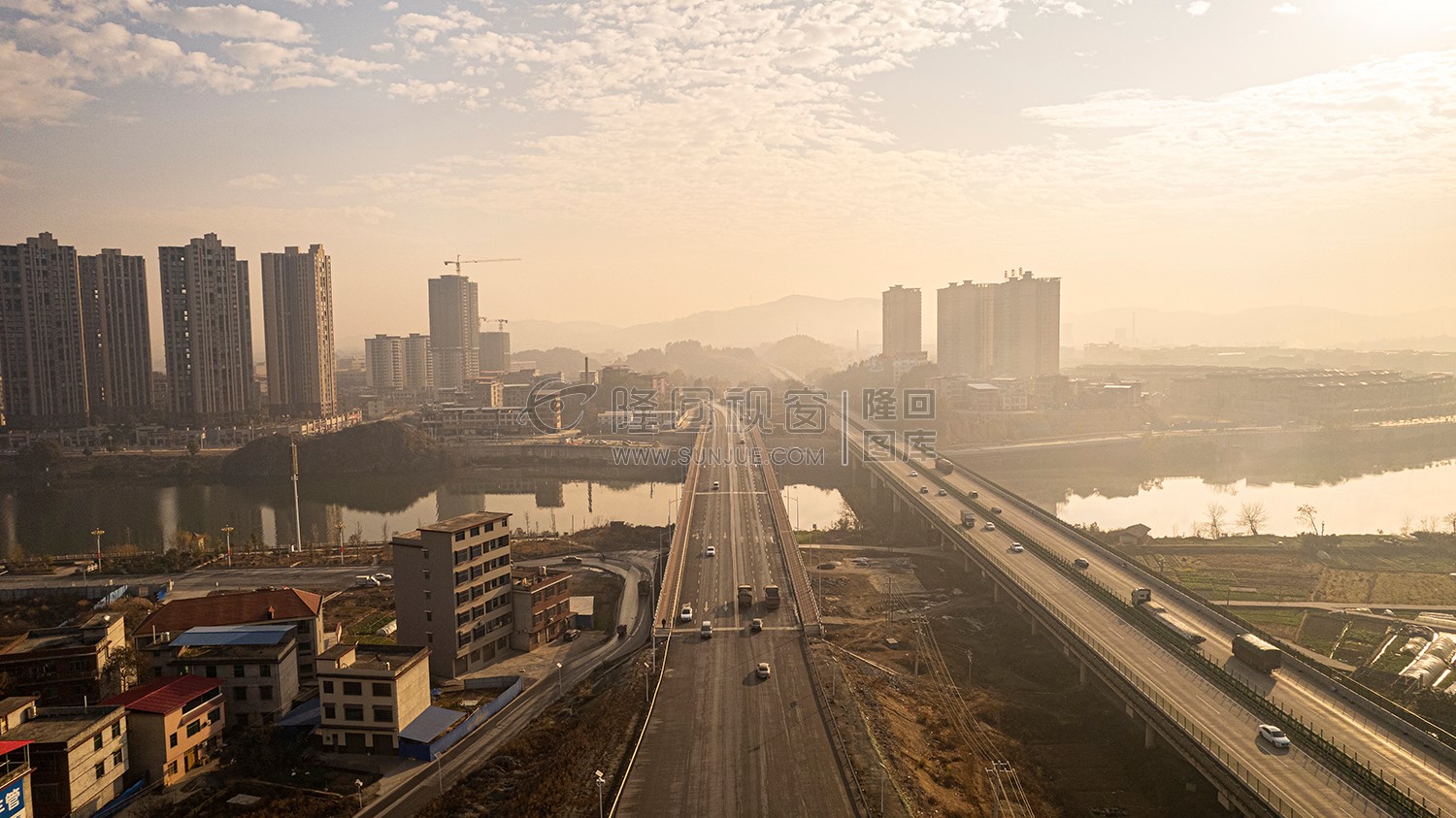 隆回三桥-紫霞园大桥周边风光