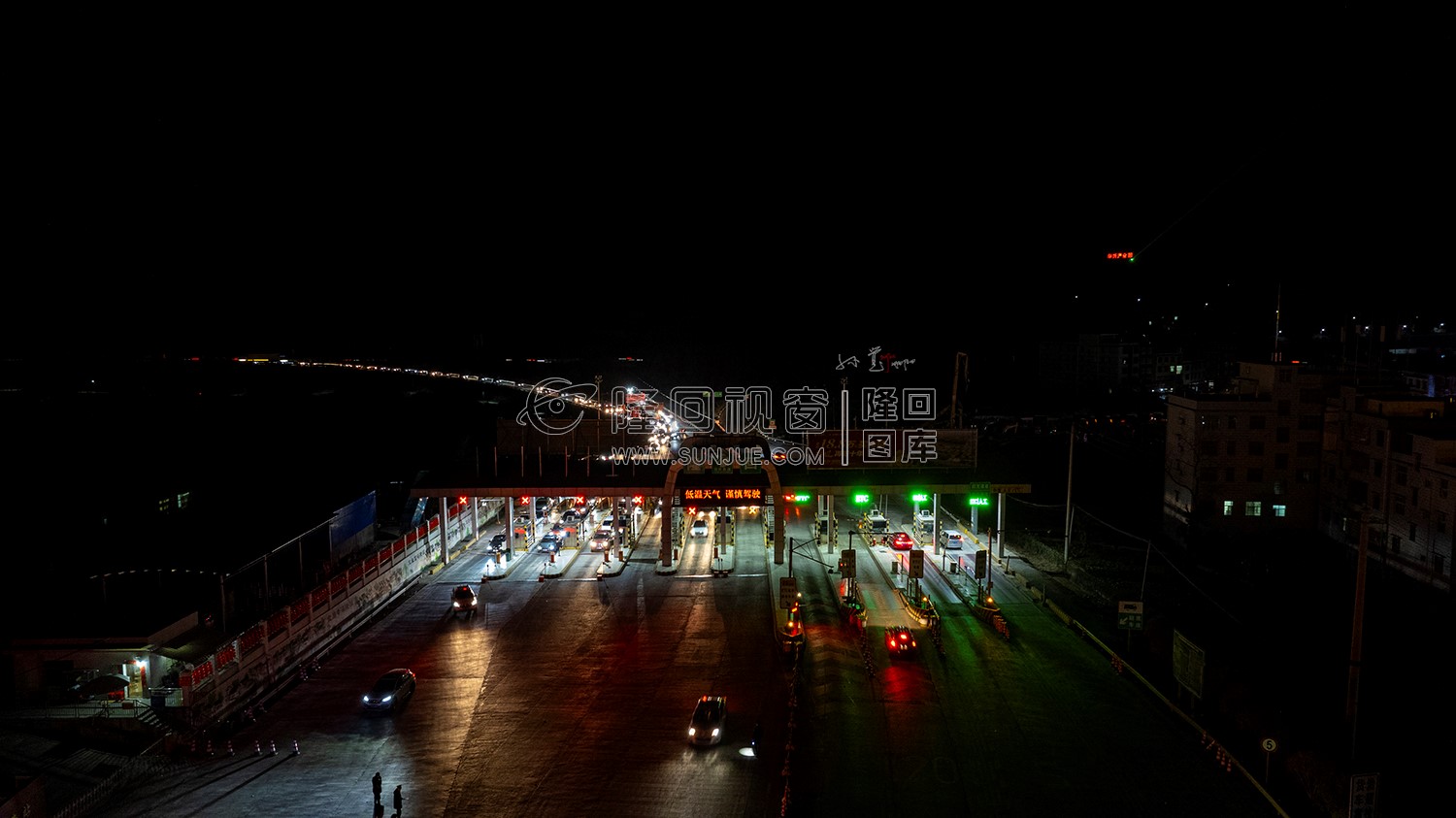 2023隆回春节期间，县城夜景