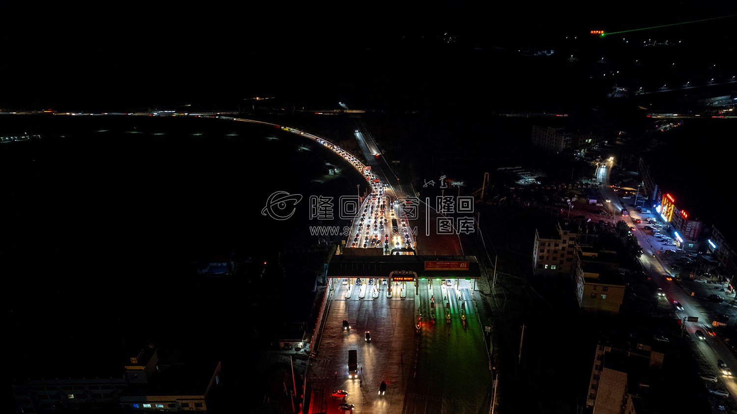 2023隆回春节期间，县城夜景